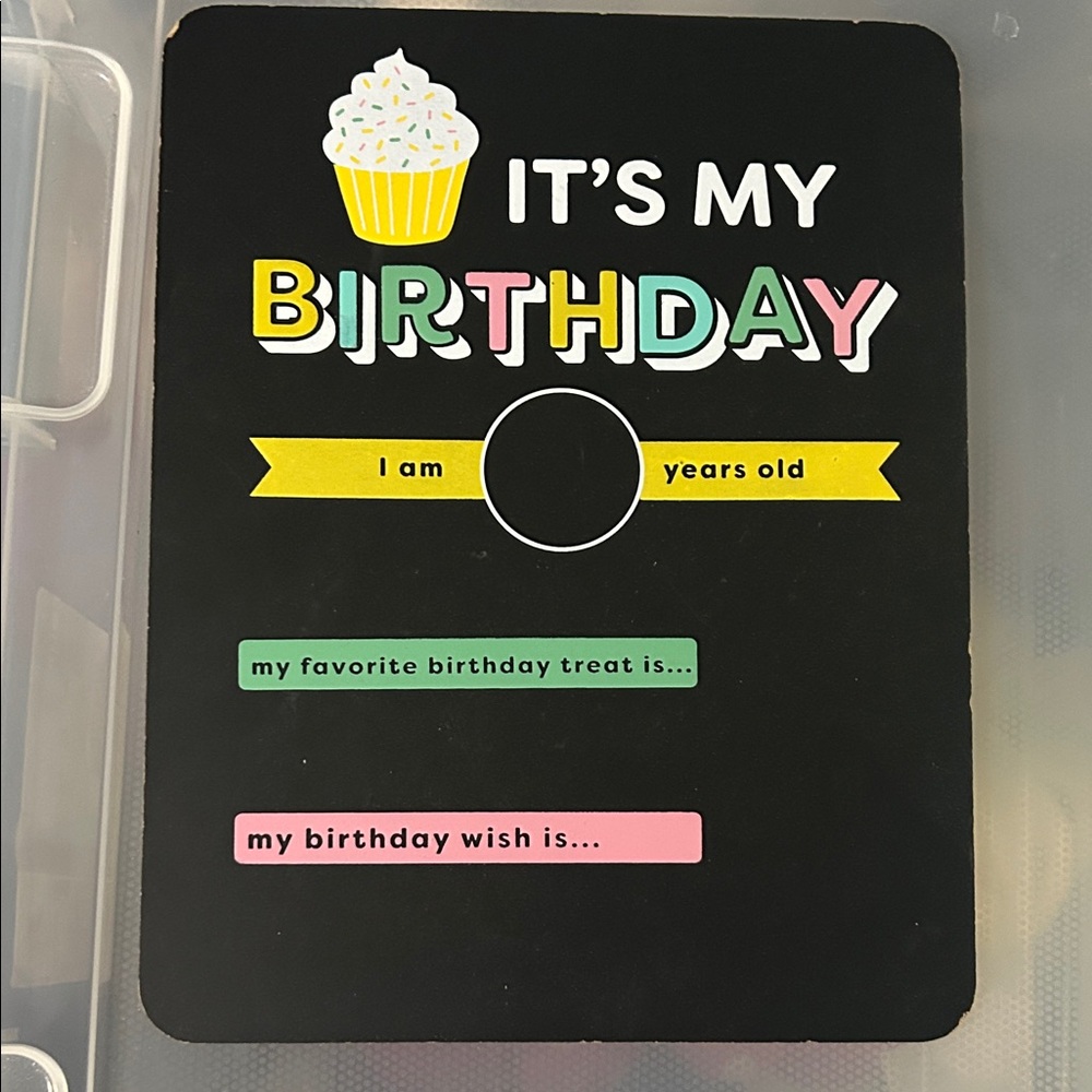 Birthday Celebration Chalkboard Sign
